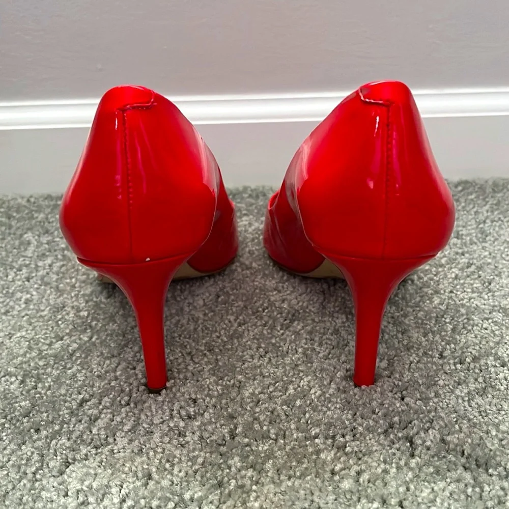 Red BCBGeneration Pointed Toe Heels - Picture 4 of 4
